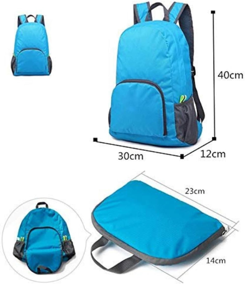 Mochila De Nylon Leve Dobrável Impermeável Viagem 25L