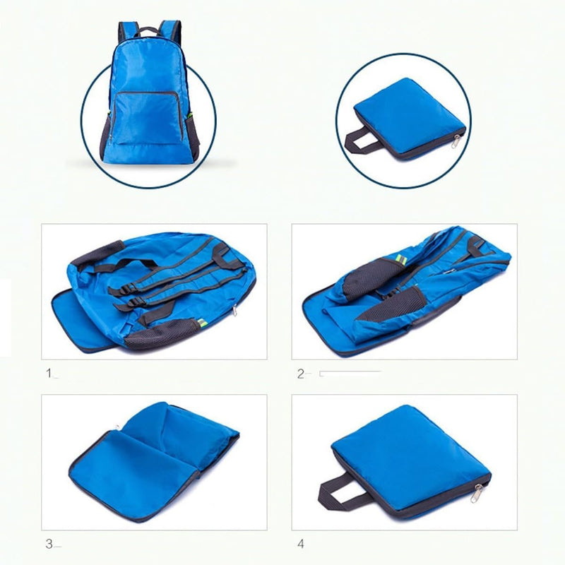 Mochila De Nylon Leve Dobrável Impermeável Viagem 25L