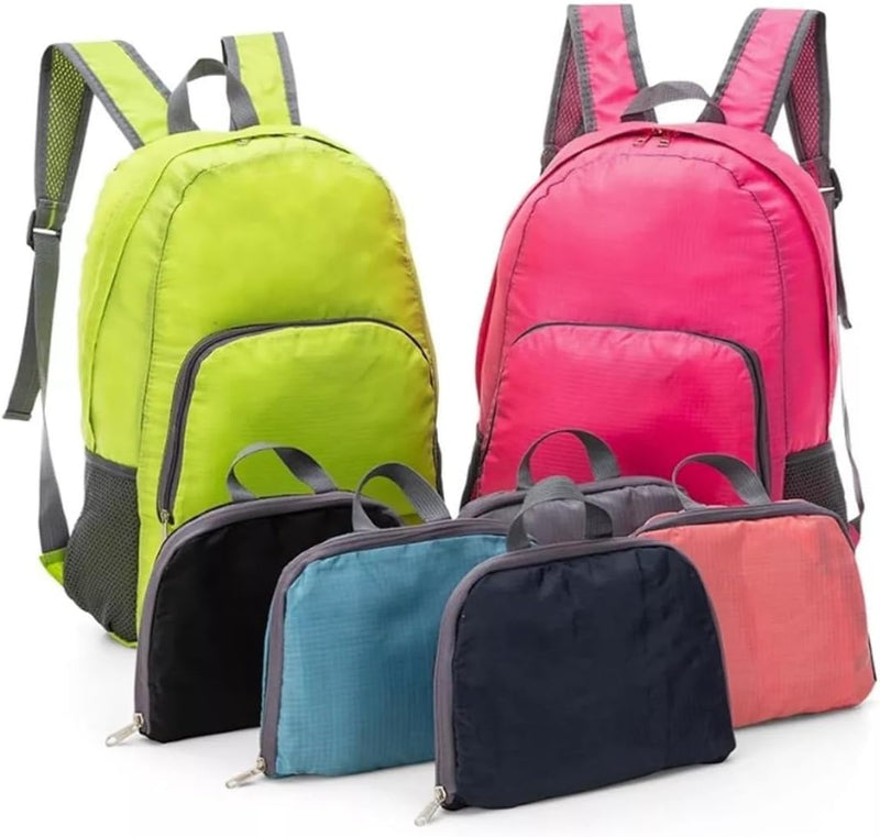 Mochila De Nylon Leve Dobrável Impermeável Viagem 25L