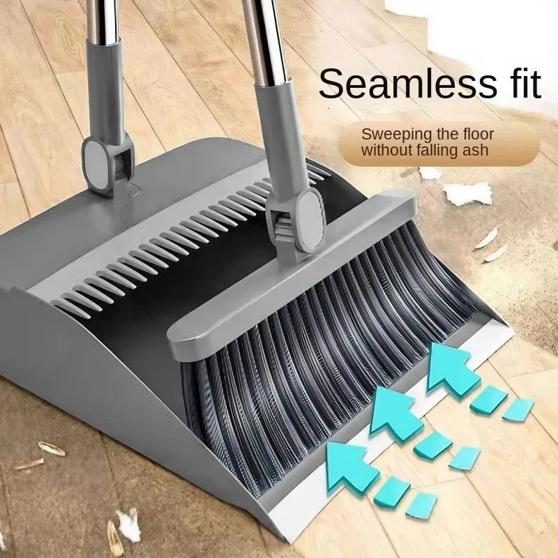 Broom set Household broom broom Dustpan set Brush head sweeping Individual sweep broom Foldable garbage shovel broom