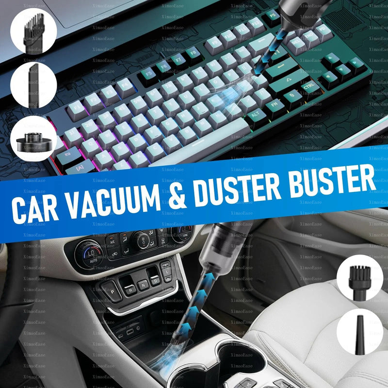 XimaoEase Car Vacuum Cleaner Wireless Blowing Suction High Power Vehicle laptop Multifunction Portable Vacuum Cleaner for car