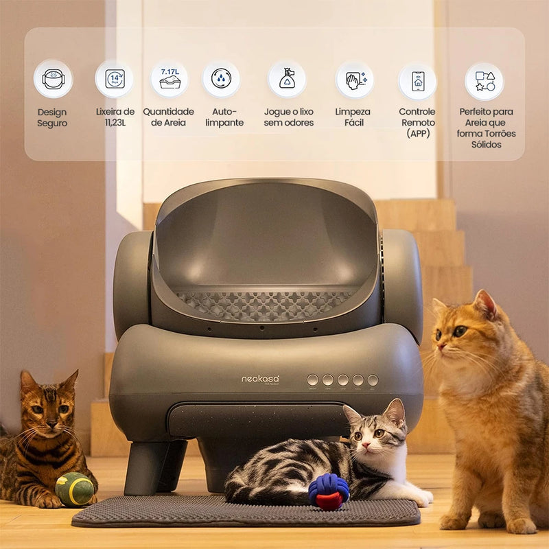 Neakasa M1 Open Self-Cleaning Automatic Cat Litter Box Odor-Free Self-Defendable Cat Sandbox Cat Product Smart Cat Toilet