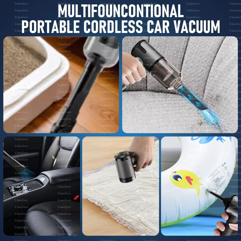 XimaoEase Car Vacuum Cleaner Wireless Blowing Suction High Power Vehicle laptop Multifunction Portable Vacuum Cleaner for car