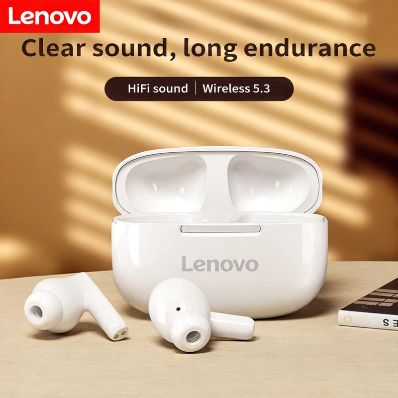 Original Lenovo Thinkplus  Wireless Earphones HD Stereo Earphones Waterproof Earplugs In Ear Earphones HD Microphone