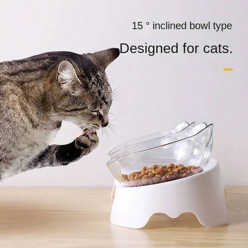 Pet Bowl for Cats and Dogs, Automatic Drinking Water Feeder, Cat Bowl with Slanted Mouth, Single and Double Bowl, Cat Food Bowl, Dog Bowl, Pet Supplies