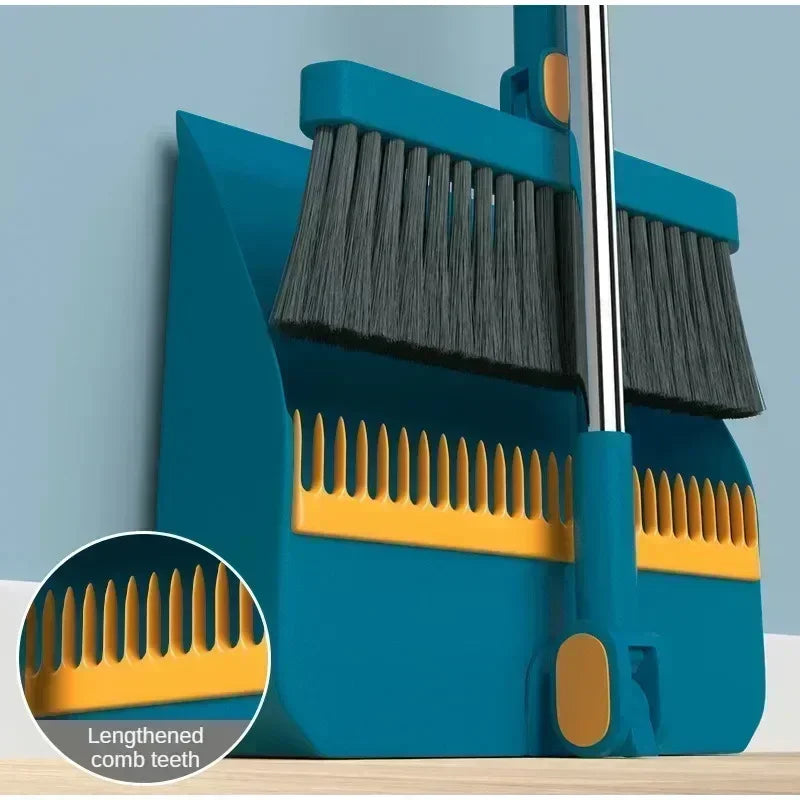 Broom set Household broom broom Dustpan set Brush head sweeping Individual sweep broom Foldable garbage shovel broom