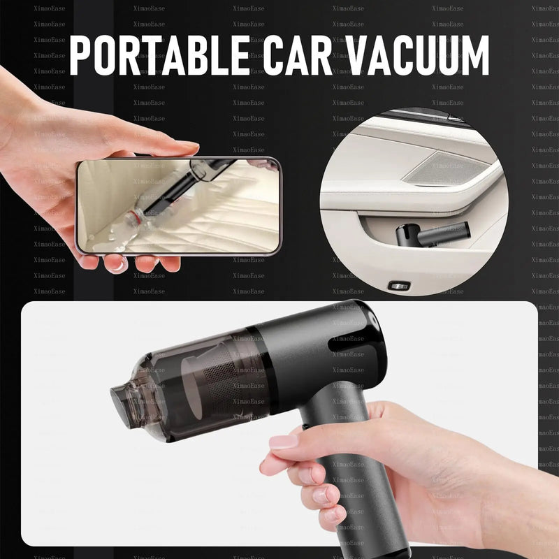 XimaoEase Car Vacuum Cleaner Wireless Blowing Suction High Power Vehicle laptop Multifunction Portable Vacuum Cleaner for car