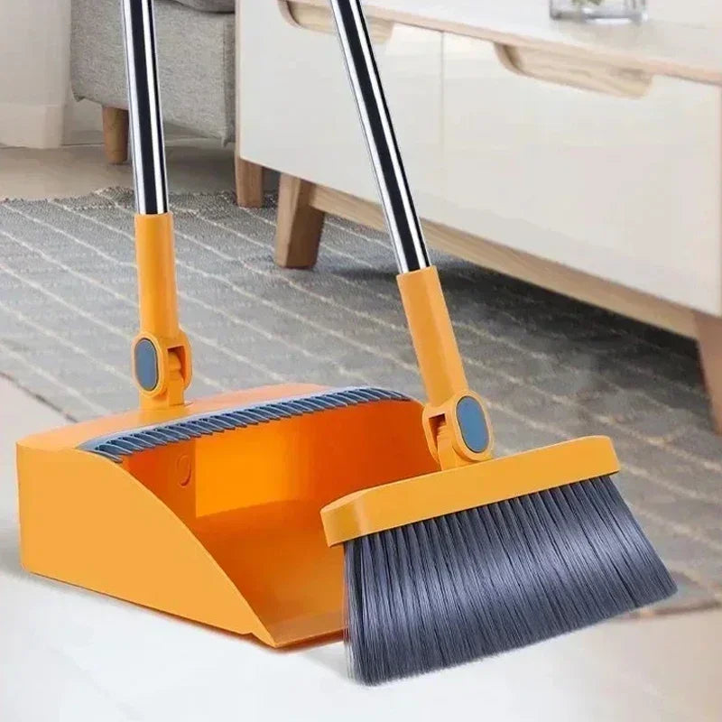 Broom set Household broom broom Dustpan set Brush head sweeping Individual sweep broom Foldable garbage shovel broom